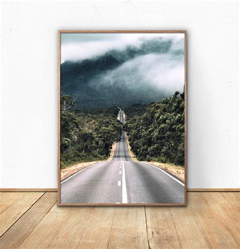 Road Printed Poster Route Photo Photography Posters Art Print | Etsy