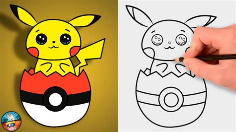 película Elevado empujar como dibujar a pikachu kawaii profundidad