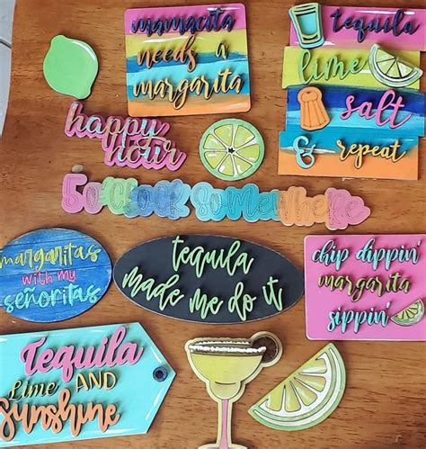 Margarita Themed Tray Svg Fiesta Party Svg Taco Party Etsy