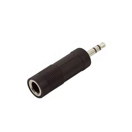 Conector Adaptador Estereo Jack Mm A Plug Mm Pl Stico