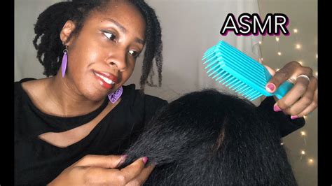 ASMR Tingly Hair Play Compilation No Talking Brushing Scissor