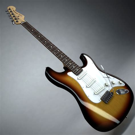 D Fender Stratocaster Rock Cgtrader