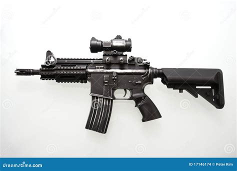 Heavily Used Military M16 Rifle Stock Images - Image: 17146174