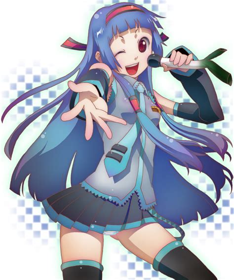 Safebooru Bad Id Bangs Blue Hair Blunt Bangs Cosplay Hair Tubes Hatsune Miku Hatsune Miku