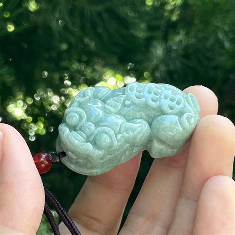 Real Jade Pixiu Necklace Mystery Creatures Carving Piyao Pendant Charm