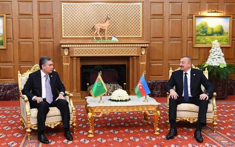 Azerbaijani Turkmen Presidents Meet In Ashgabat [update]