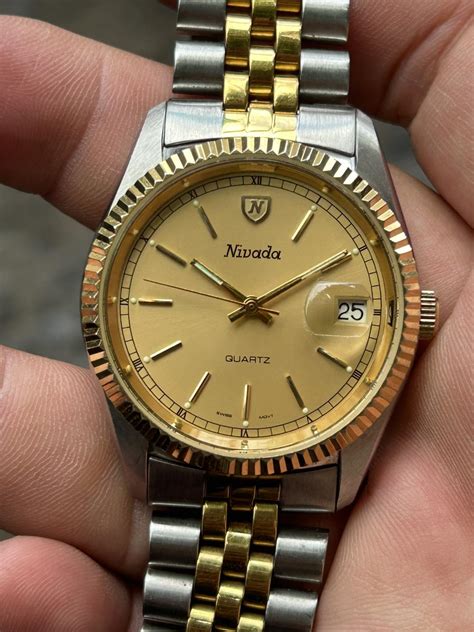 nivada quartz    stainless steel  grenchen switzerland