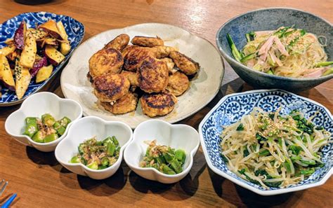 ふんわりれんこん鶏つくねと、たっぷり野菜の夕飯献立 おとほしろぐ