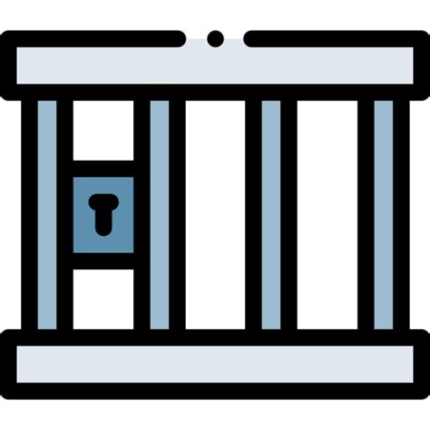 Prison Cell Detailed Rounded Lineal Color Icon