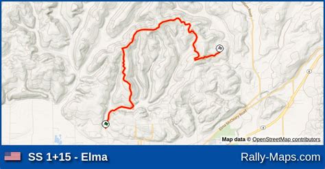 Ss 115 Elma Stage Map Pacific Forest Rally 1989 🌍 Rally