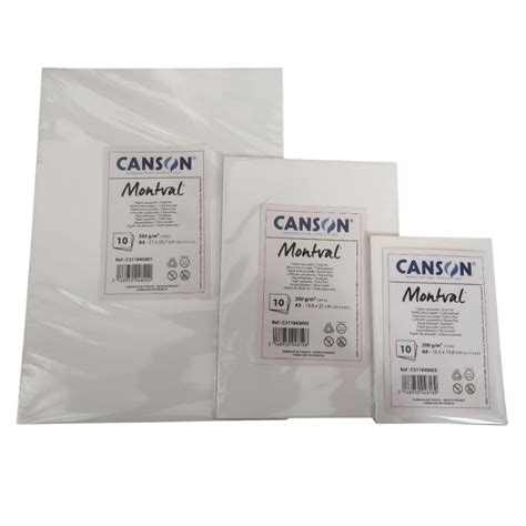 Canson Montval Watercolor Paper A4 A5 A6 200gsm 10 Sheets New Cover