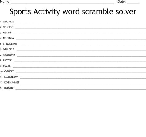 Scramble Solver Word Unscrambler