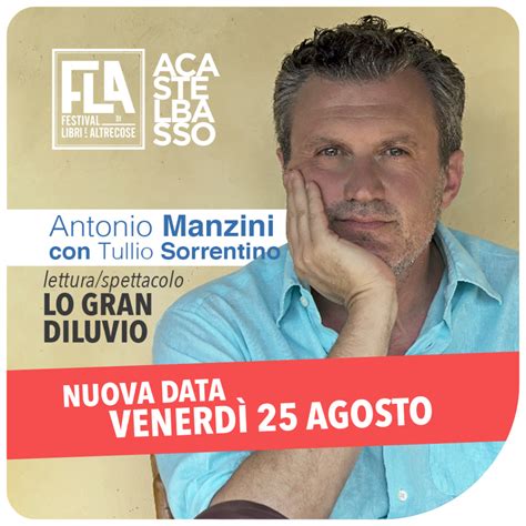 Antonio Manzini Fla Festival Di Libri E Altrecose