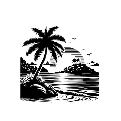 Premium Vector Beach Scene Svg