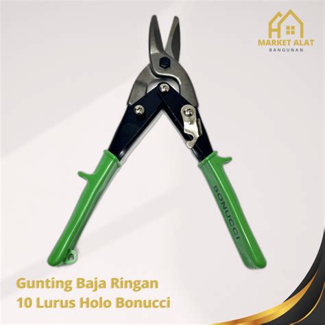 Jual Gunting Baja Ringan Lurus Holo Bonucci Aviation Snips Hollow