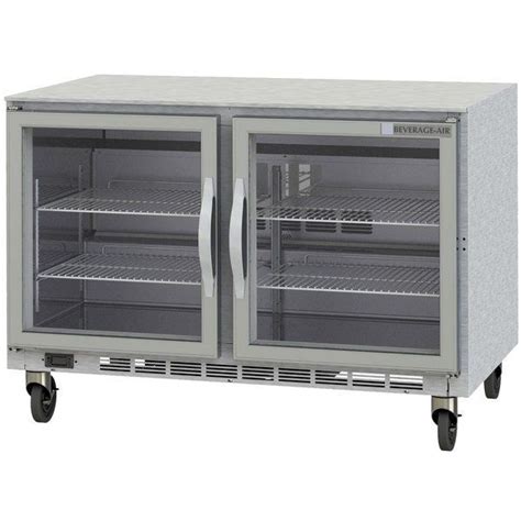 Beverage-Air UCR60AHC-25 60" Glass Door Undercounter Refrigerator | Undercounter freezer ...