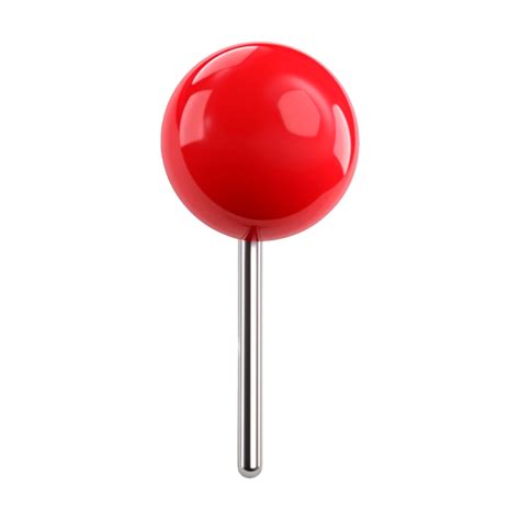 Red Pin On Transparent Background 46934463 Png