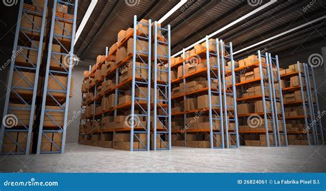 Warehouse Background A Stock Image - Image: 26824061