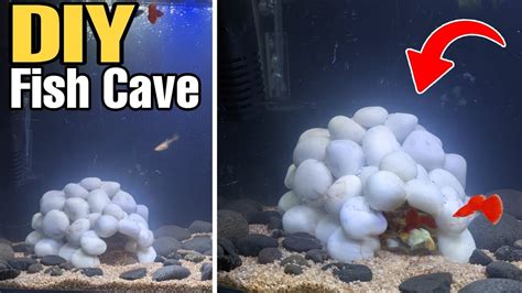 Diy Fish Cave Decoration Diy Fish Tank Decoration Youtube