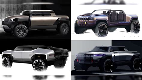 Gm Design Reveals Early Hummer Ev Sketches