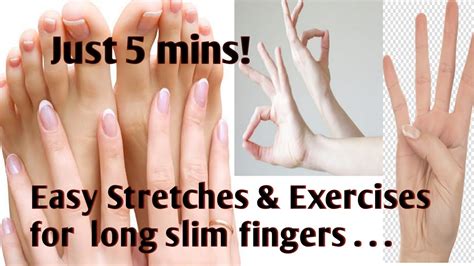 Just Mins Easy Stretches And Exercises For Long Slim Fingers Youtube