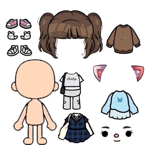 28 Ide Paper Doll Chibi Anime Cute Boneka Seni Kartu Pop Up Boneka