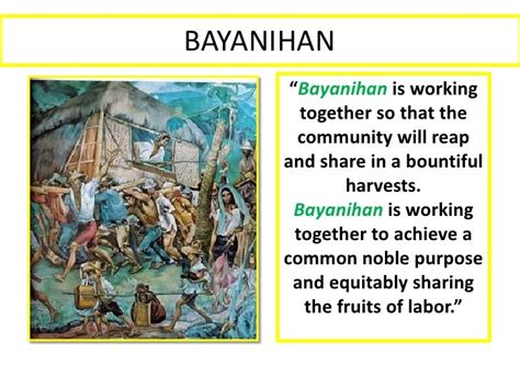 Lesson 3 Filipino Values Bayanihan