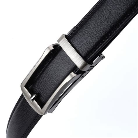 Wowtiger Men Cm Width Luxury Designer Black Genuine Leather Strap