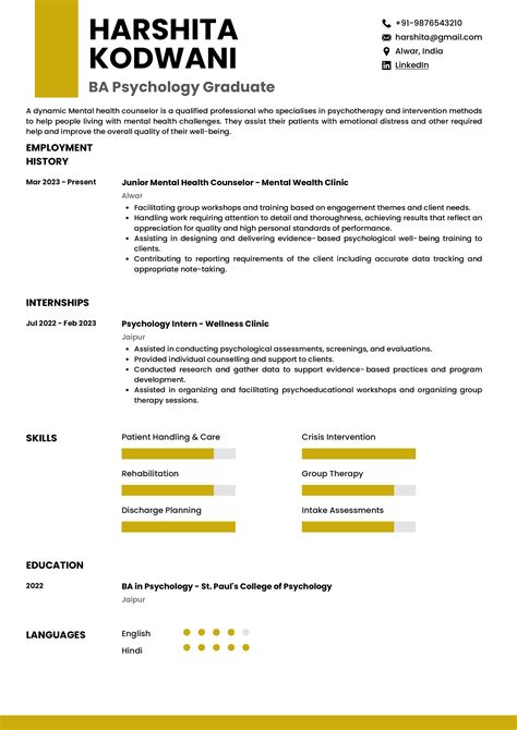 Psych Research Cv