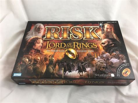 Risk Lord Of The Rings Middle Earth Conquest Game Complete Parker Brothers 1843645139