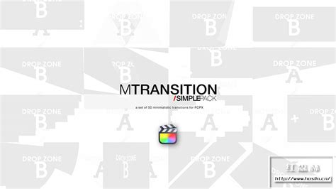 【fcpx插件】50种简洁图形遮罩转场动画 Motionvfx Mtransition Simple Pack 红森林