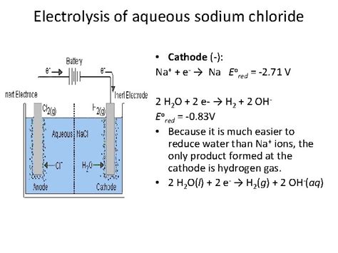 Electrolysis Of Salt Water Half Equations Tessshebaylo