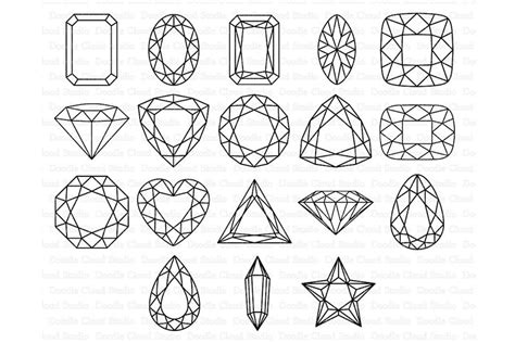 Gems Svg Diamond Svg Precious Stone Svg Files For Silhouette Cameo