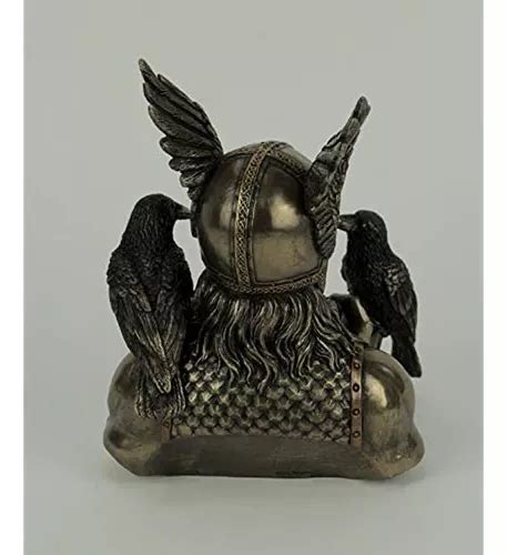 Veronese Odin Dios N Rdico Con Estatua De Cuervos Escultura En Venta En