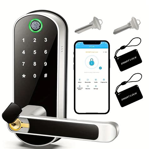 Smart Fingerprint Door Lock App Remote Control Keyless Wifi Digital Touchscreen Lock Nfc Ip67