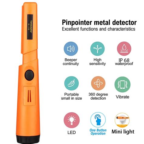 Port Til Tc Metal Detector Pinpoint Gp Posicionamento Rod Handheld