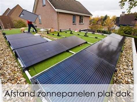 Afstand Zonnepanelen Tussen Rijen Onderling Op Een Plat Dak