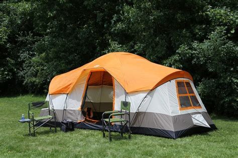 Tahoe Gear Olympia 10-Person 3-Season Tent, Orange/Ivory