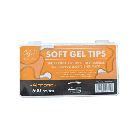 Tips Para Soft Gel Almond Unidades City Girl Jpt H City