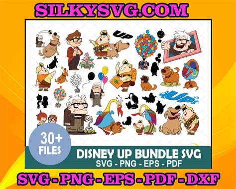 30+ Disney Up Bundle Svg, Disney Svg, Disney Up Svg, Disney Up Characters, Russell Svg, Carl ...