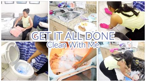 GET IT ALL DONE WHOLE HOUSE CLEAN WITH ME CLEANING LAUNDRY