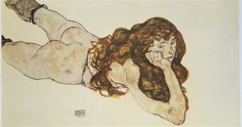 Egon Schiele Reclining Nude Arthipo