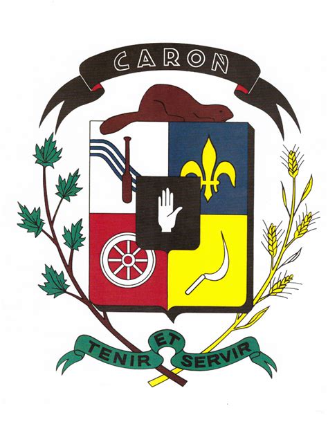 Coat Of Arms Les Caron Damérique