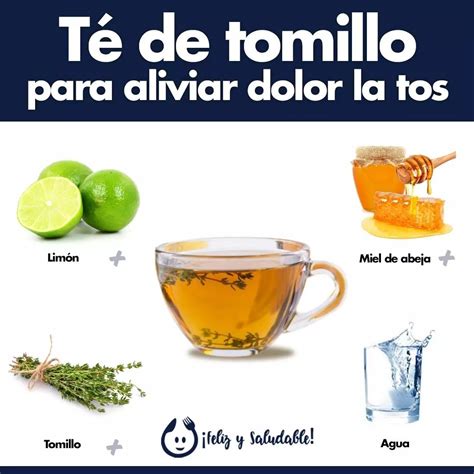 Feliz Y Saludable On Instagram T De Tomillo Para Aliviar La Tos