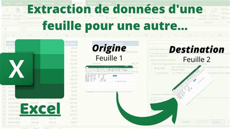 Comment extraire les données d une feuille pour une autre sur Excel