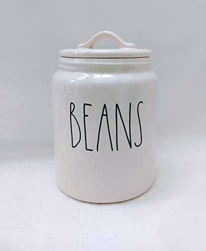 Rae Dunn By Magenta Beans Ceramic Ll Medium X Canister Farmhouse