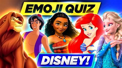 🎬 Emoji Quiz - DISNEY! 🦁 🧚‍♂️ 🏰 - YouTube