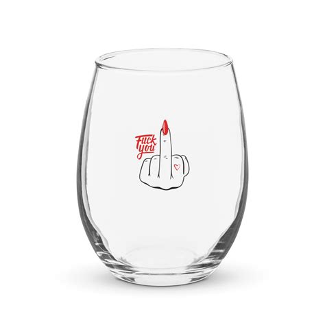 Fuck You Wine Glass Funny Gifts For Women Stemless Adult Sarcastic Birthday Drinker Lover Best