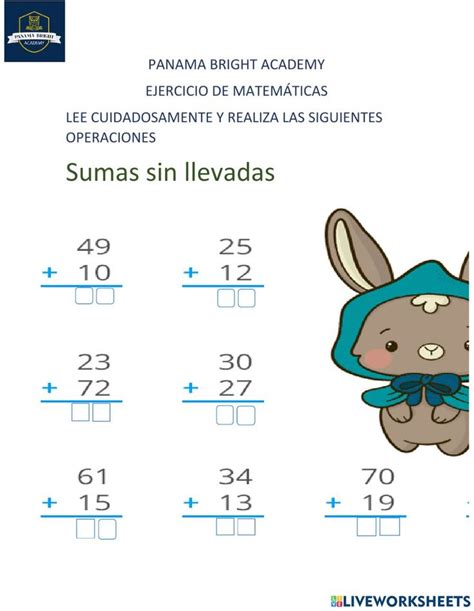 An Image Of A Bunny With Numbers To And Counting The Number One In