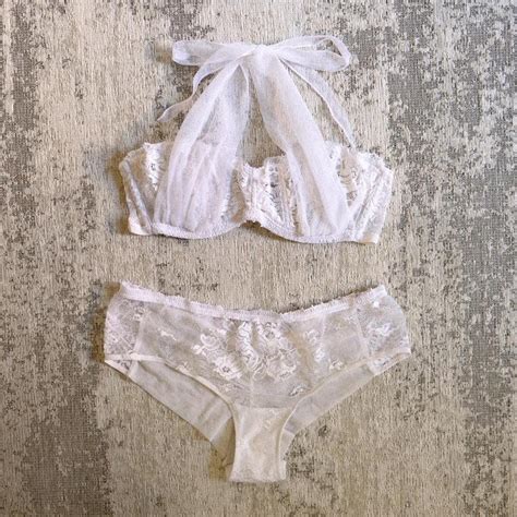 La Perla Sheer Bow Bra Lingerie Set Rare Etsy